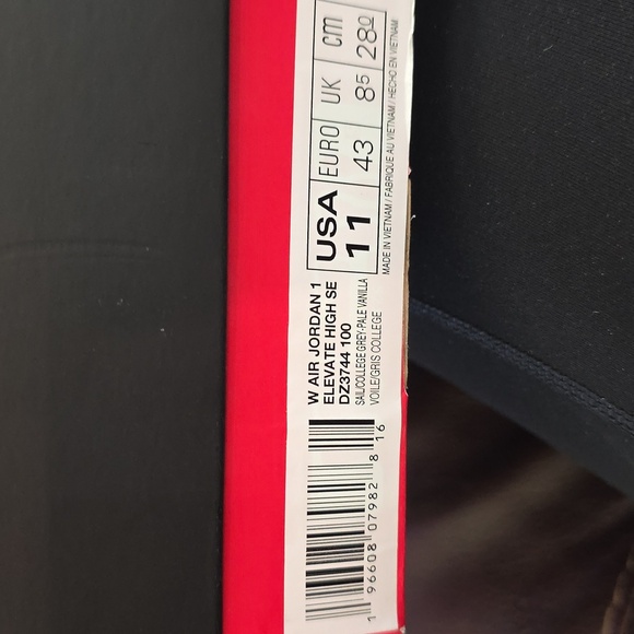 Nike Air Jordan 1 Elevate High SE Womens Sail College Grey Size 11 DZ3744 100 - Picture 13 of 13